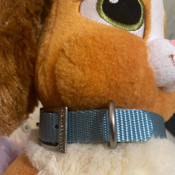 Build A Bear Disney Princess Belle Teacup Puppy rainbow tutu blue collar BAB - Picture 8 of 10